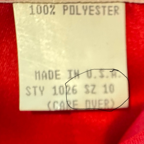 Loralie Original Vintage Elegant Red Dress 5 or 6 Prom Straps - Picture 10 of 11